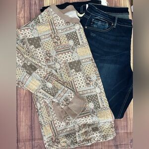 Plus Size Printed Top